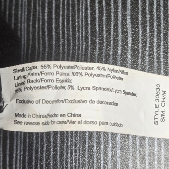 Isotoner Womens Lined Gloves Black Size Small Medium Style 30530 - Picture 6 of 8